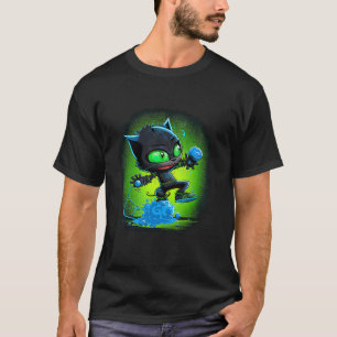 Vibrant Colourful Cat 3D Abstract Vector Cat  2 T-Shirt