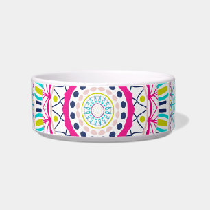 Vibrant Colourful Mandala Art Bowl