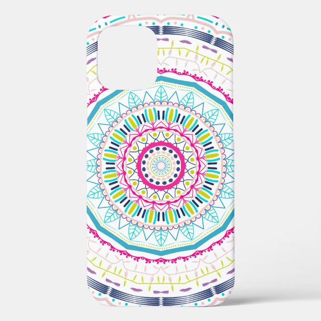Vibrant Colourful Mandala Art Case-Mate iPhone Case (Back)