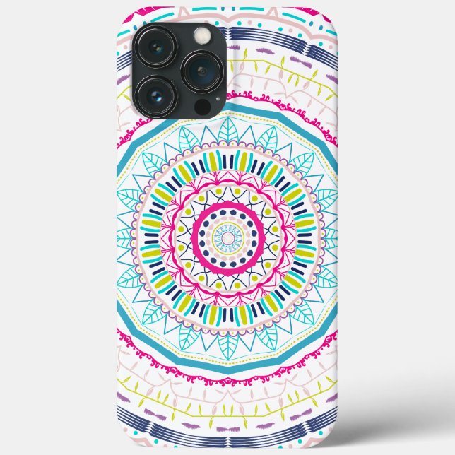 Vibrant Colourful Mandala Art Case-Mate iPhone Case (Back)