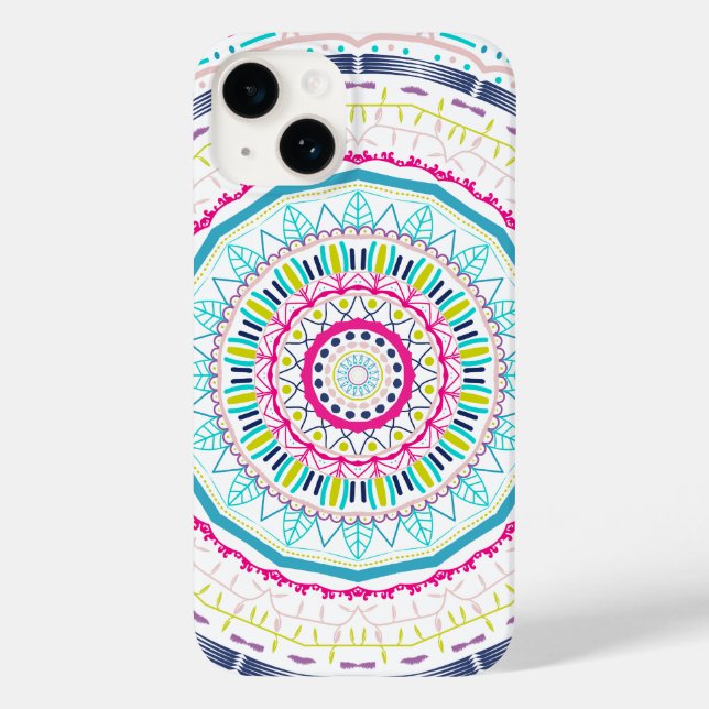 Vibrant Colourful Mandala Art Case-Mate iPhone Case (Back)