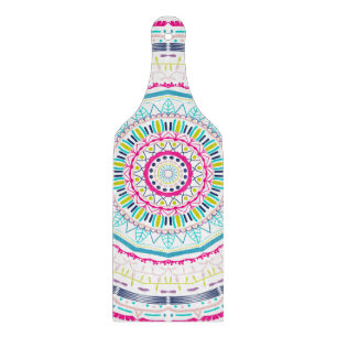Vibrant Colourful Mandala Art Cutting Board