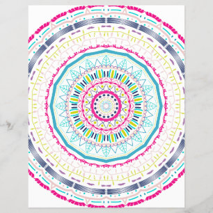 Vibrant Colourful Mandala Art Flyer