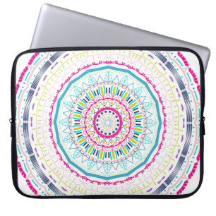 Vibrant Colourful Mandala Art Laptop Sleeve