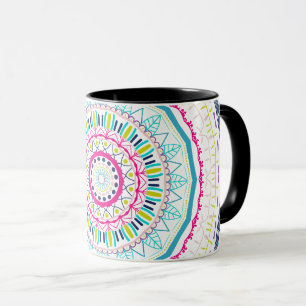 Vibrant Colourful Mandala Art Mug