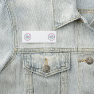 Vibrant Colourful Mandala Art Name Tag