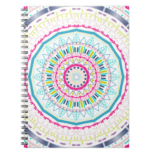 Vibrant Colourful Mandala Art Notebook