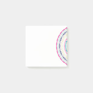 Vibrant Colourful Mandala Art Post-it Notes