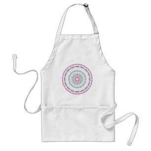 Vibrant Colourful Mandala Art Standard Apron