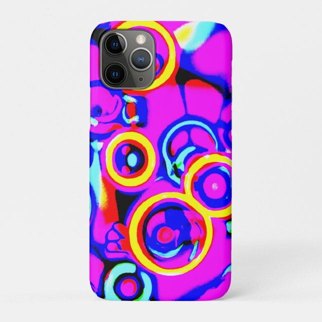 Vibrant Colourful Neon Pattern Case-Mate iPhone Case (Back)