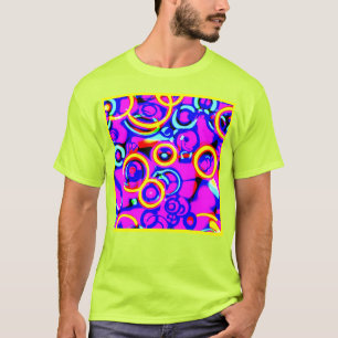 Vibrant Colourful Neon Pattern T-Shirt