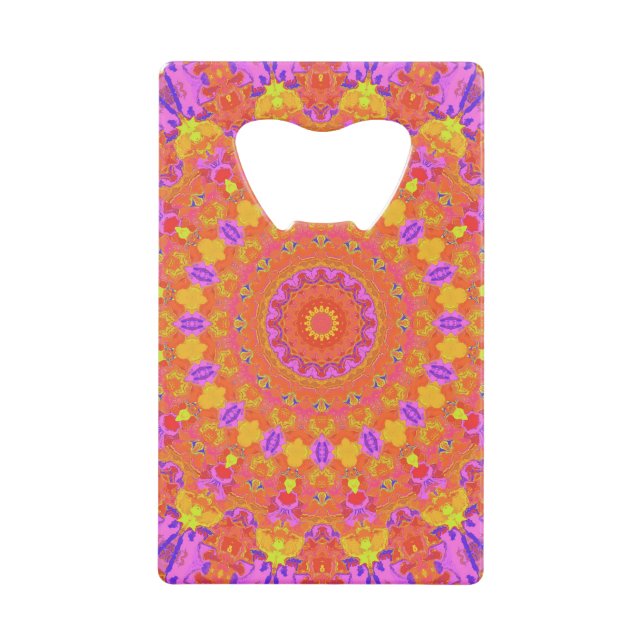 Vibrant Colourful Psychedelic Abstract Kaleidoscop (Front)