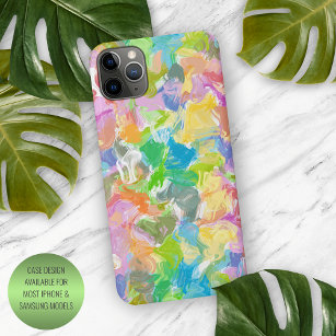 Vibrant Colourful Summer Paint Splatter Art Patter iPhone 11Pro Max Case