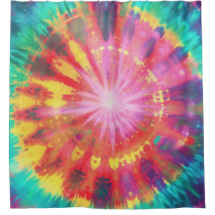 Vibrant Colourful Tie-Dye #1 Shower Curtain