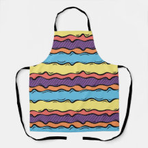 Vibrant Colourful Wavy Stripes