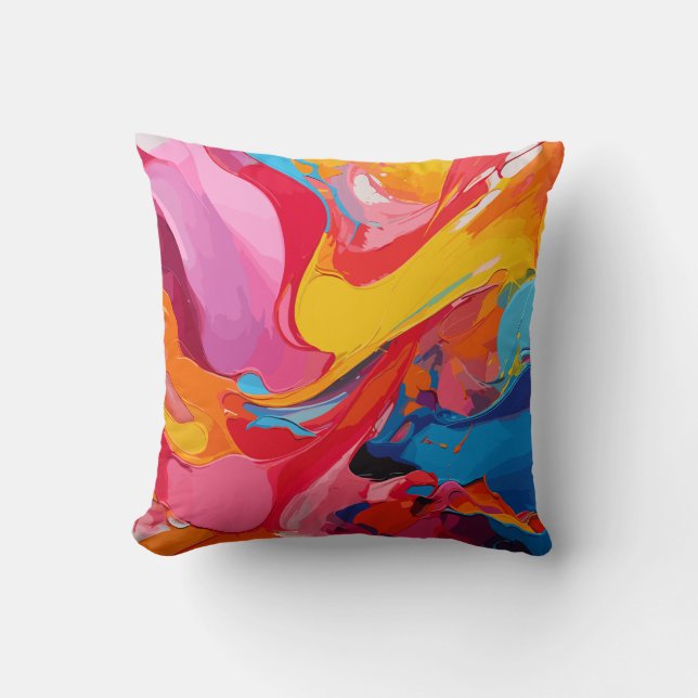 Vibrant Colours Cushion (Front)