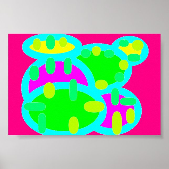 Vibrant colours for kids schools nursery bedroom poster (Front)