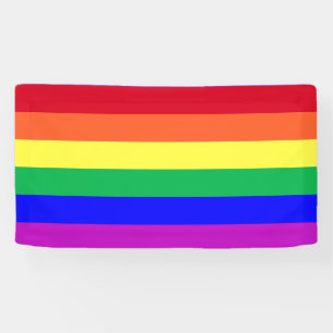 Vibrant Colours LGBT LGBTQ+ Gay Pride Rainbow Flag Banner