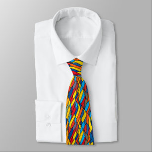 Vibrant Colours Mosaic Pattern Tie