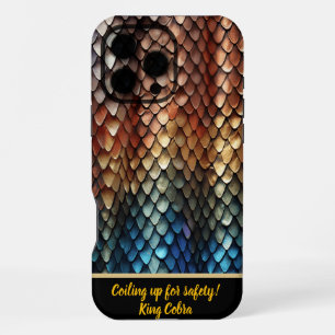 Vibrant colours of a toxic snake's skin iPhone 16 pro max case