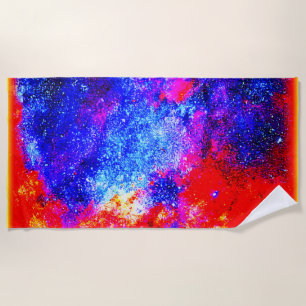 Vibrant Colours of Nebulae. Buy Now Beach Towel