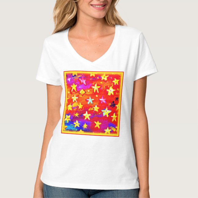 Vibrant Colours of Stars. Buy Now T-Shirt (Front)