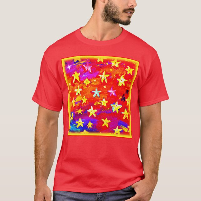 Vibrant Colours of Stars. Buy Now T-Shirt (Front)