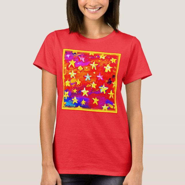 Vibrant Colours of Stars. Buy Now T-Shirt (Front)