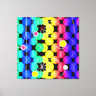 Vibrant Colours pattern  Canvas Print