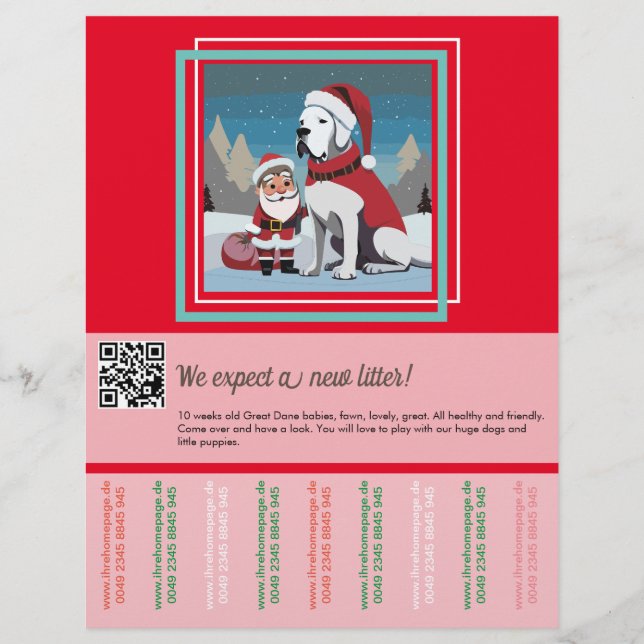 Vibrant colours selling flyer Christmas (Front)