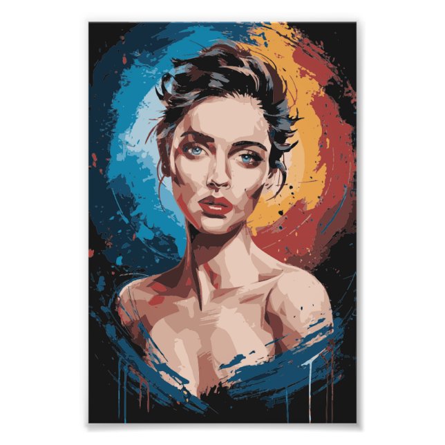 Vibrant Contours Photo Print (Front)