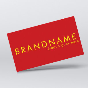 Vibrant contrast colour, a bold modern business card