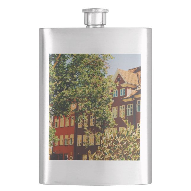 Vibrant Copenhagen  Hip Flask (Front)