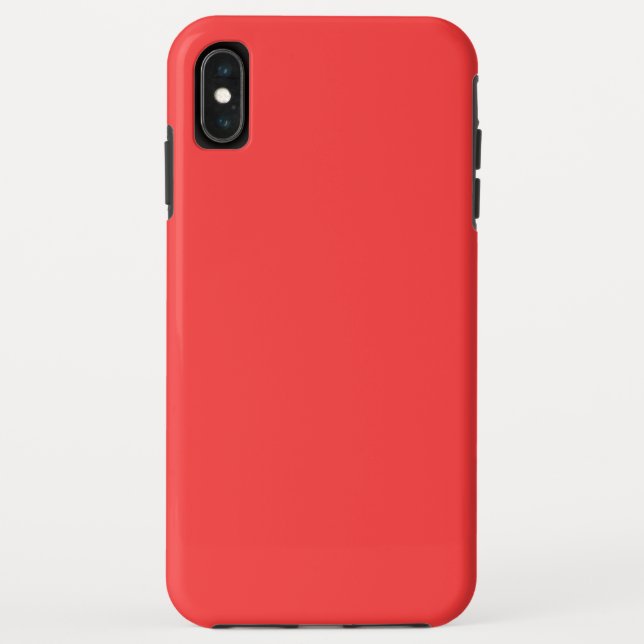 Vibrant Coral Background Accent Colour Case-Mate iPhone Case (Back)