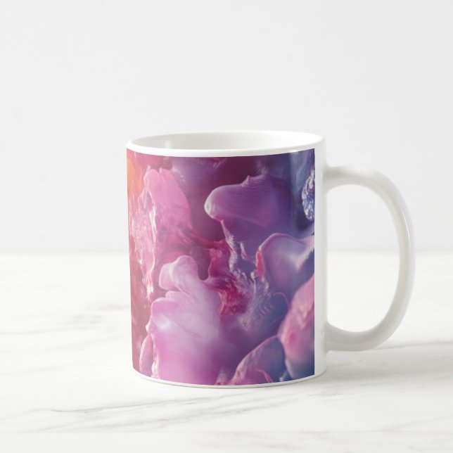 Vibrant Coral Reef Abstract Coffee Mug (Right)