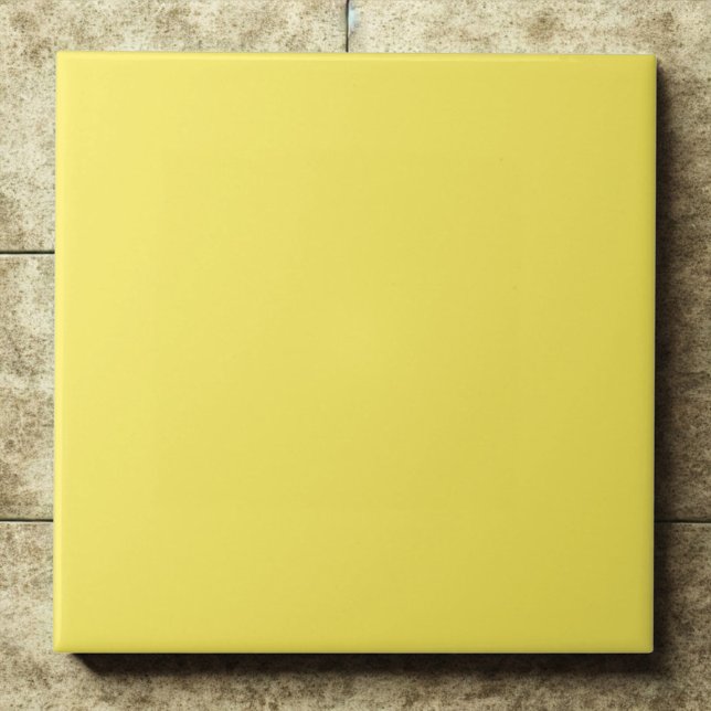 Vibrant Corn Yellow #fbec5d Sunshine Touch Tile (Creator Uploaded)