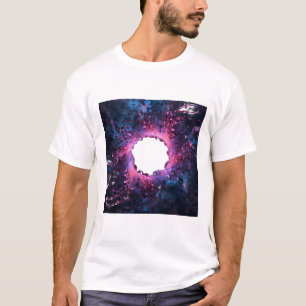 Vibrant Cosmic Nebula Swirl Graphic T-Shirt