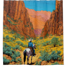 Vibrant Cowboy in Sierra | Tintin Comic Style