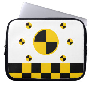 Vibrant Crash Test Markers Laptop Sleeve