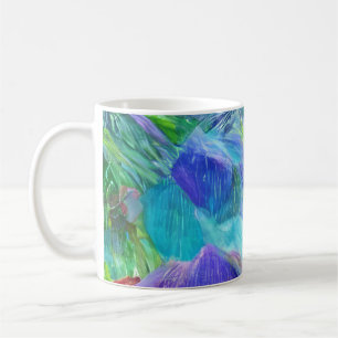 Vibrant Crystal Mountain Abstract Coffee Mug