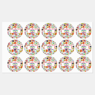Vibrant Customisable Back to School Pattern