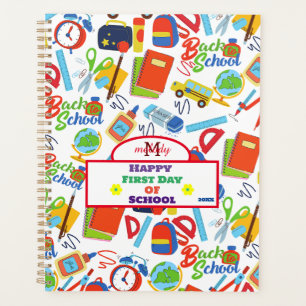 Vibrant Customisable Back to School Pattern Planner