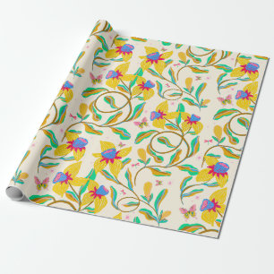 Vibrant daffodils Wrapping Paper