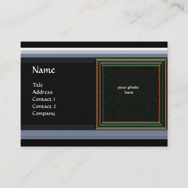 VIBRANT DAMASK MEMORY MONOGRAM gem red Business Card (Front)