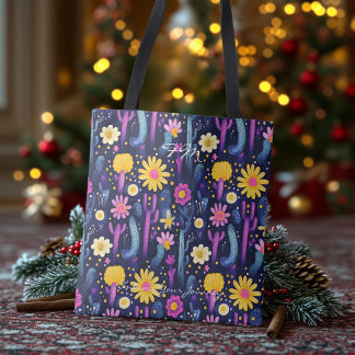 Vibrant Desert Bloom Wellness Tote Bag