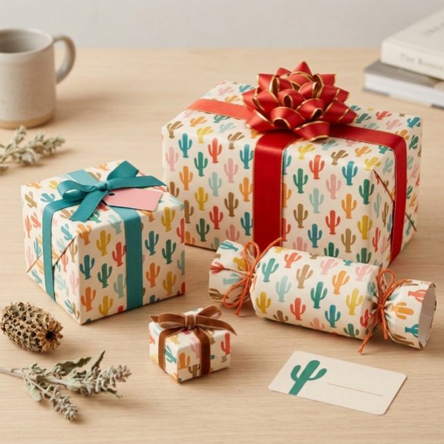Vibrant Desert Botanical Gift Wrap (Creator Uploaded)