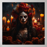 Vibrant Dia de los Muertos Poster - Celebrate the