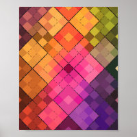 Vibrant Diamond Mosaic Pattern