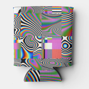 Vibrant Digital Abstract Geometric Background Can Cooler
