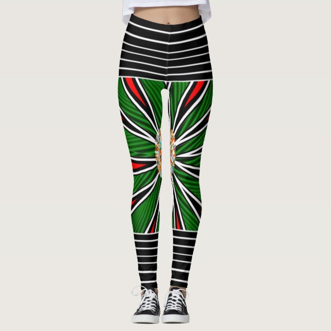 Vibrant Digital Print Leggings – Perfect Fit for E (Front)